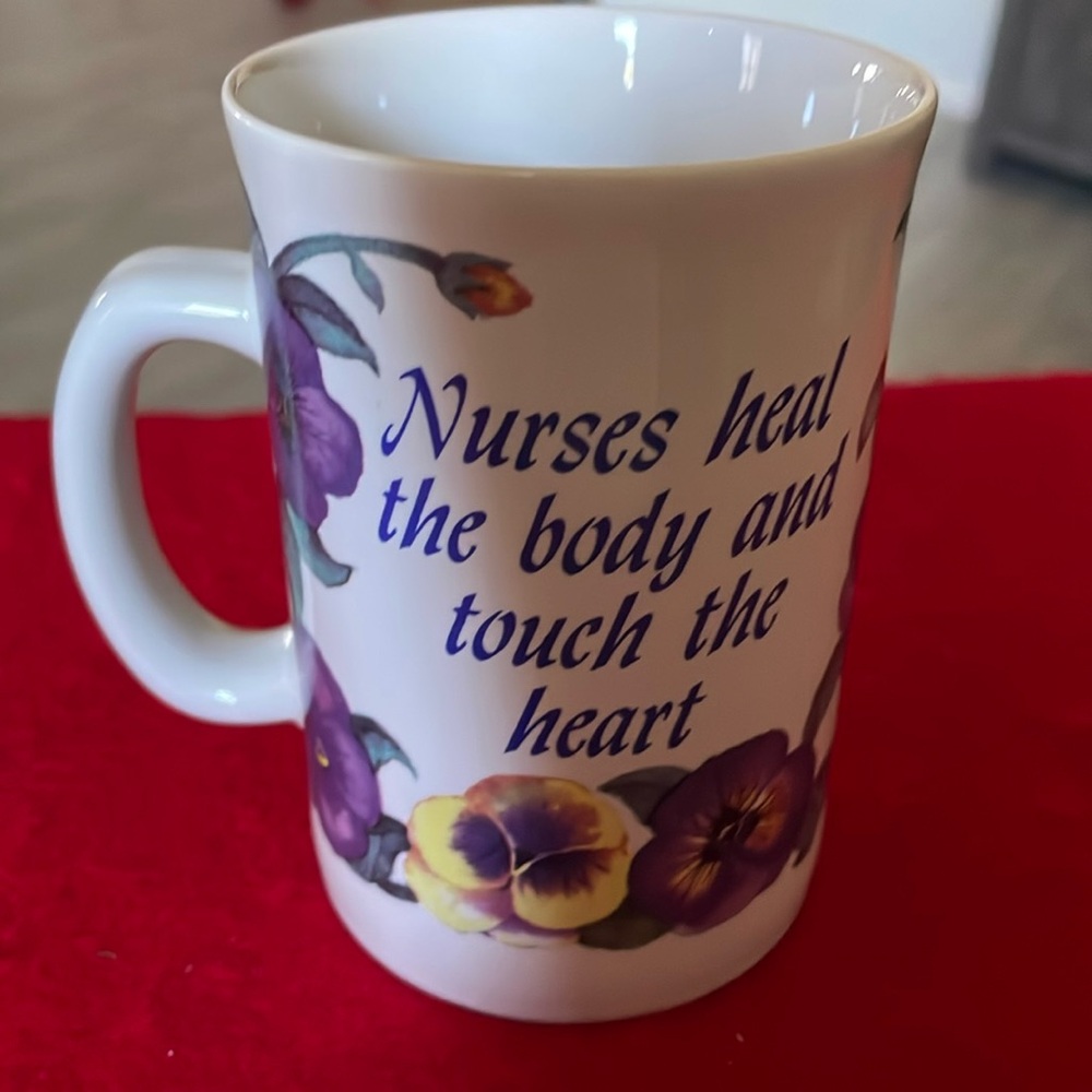Papel Freelance “Nurses” Mug-Round-Hot or Cold-Pre-owned-4.25”Tall-Collectible